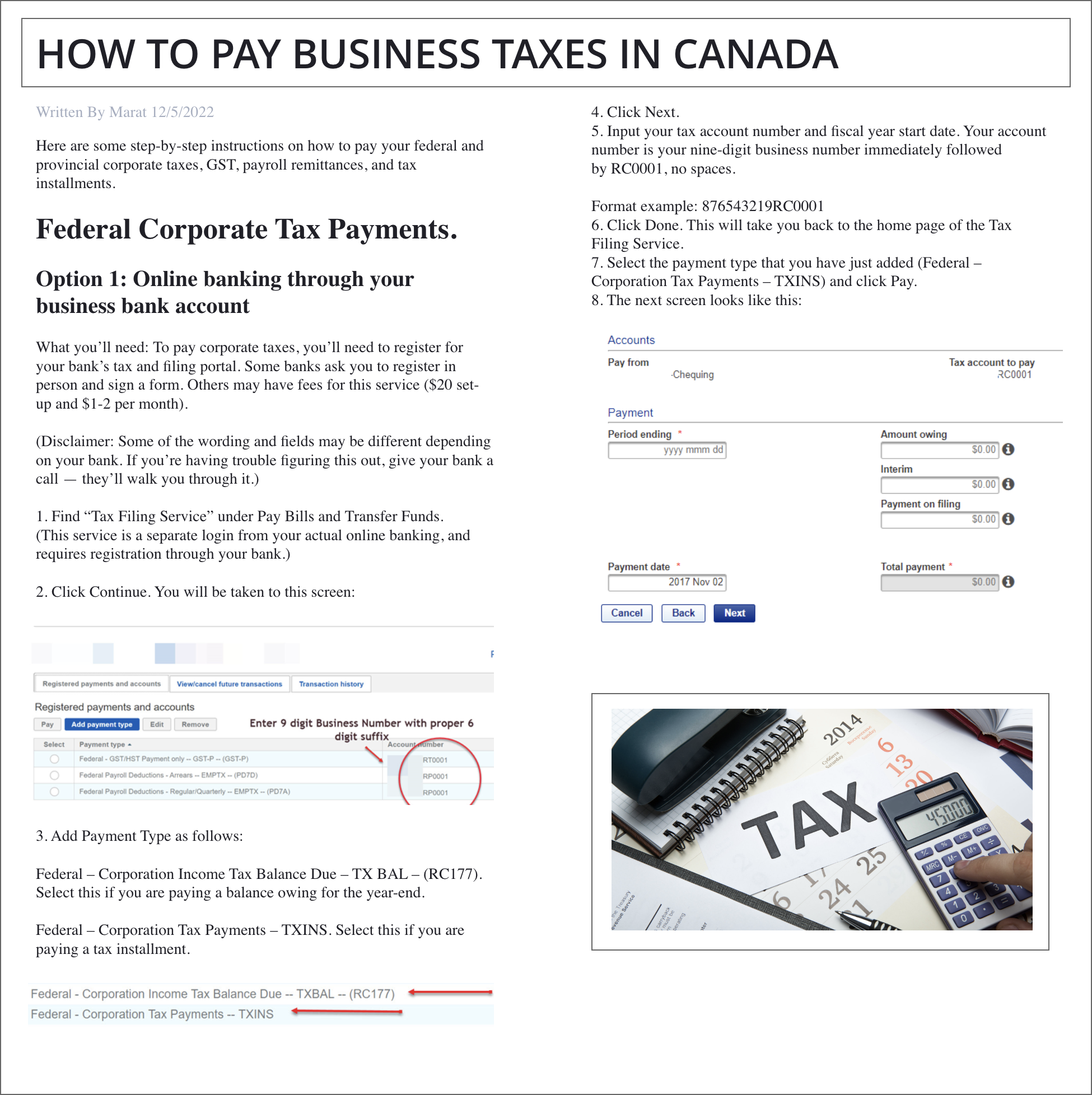 how to pay taxes